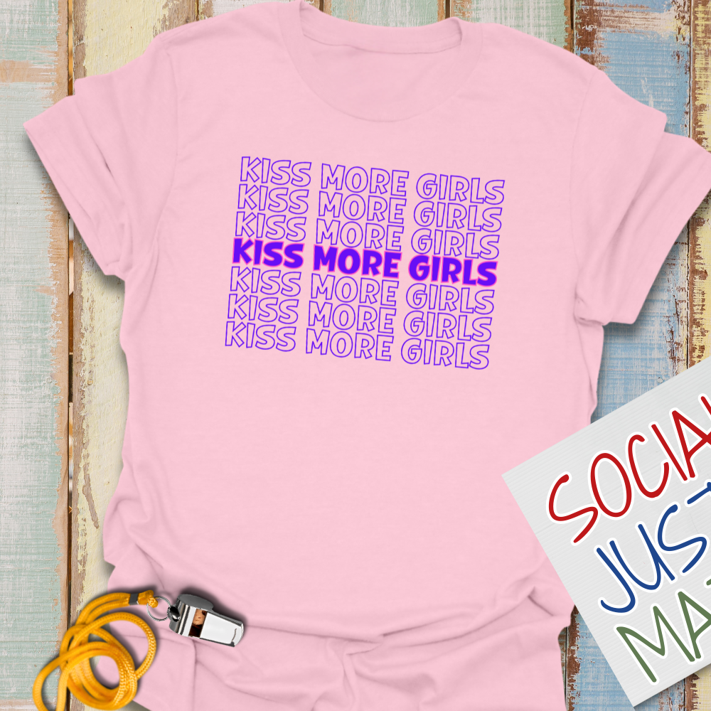 Kiss More Girls - Unisex Softstyle T-Shirt
