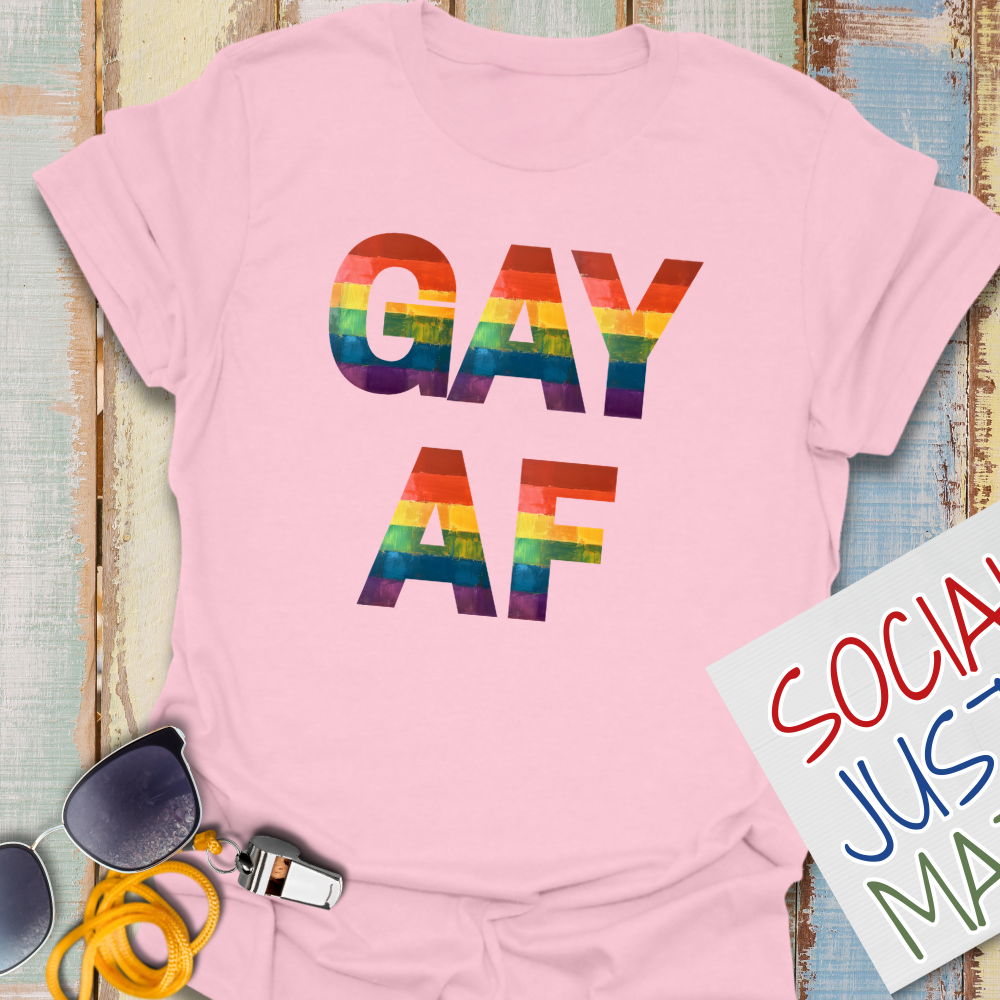 GAY AF - Unisex Softstyle T-Shirt