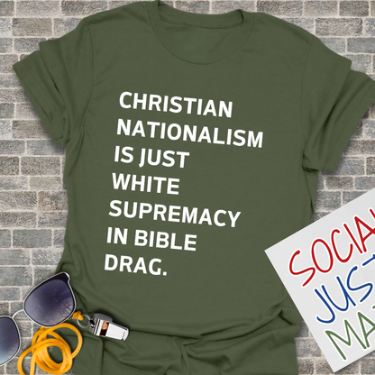 White Supremacy in Bible Drag. - Unisex T-Shirt