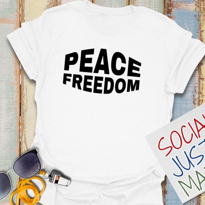Peace & Freedom - Unisex Softstyle T-Shirt