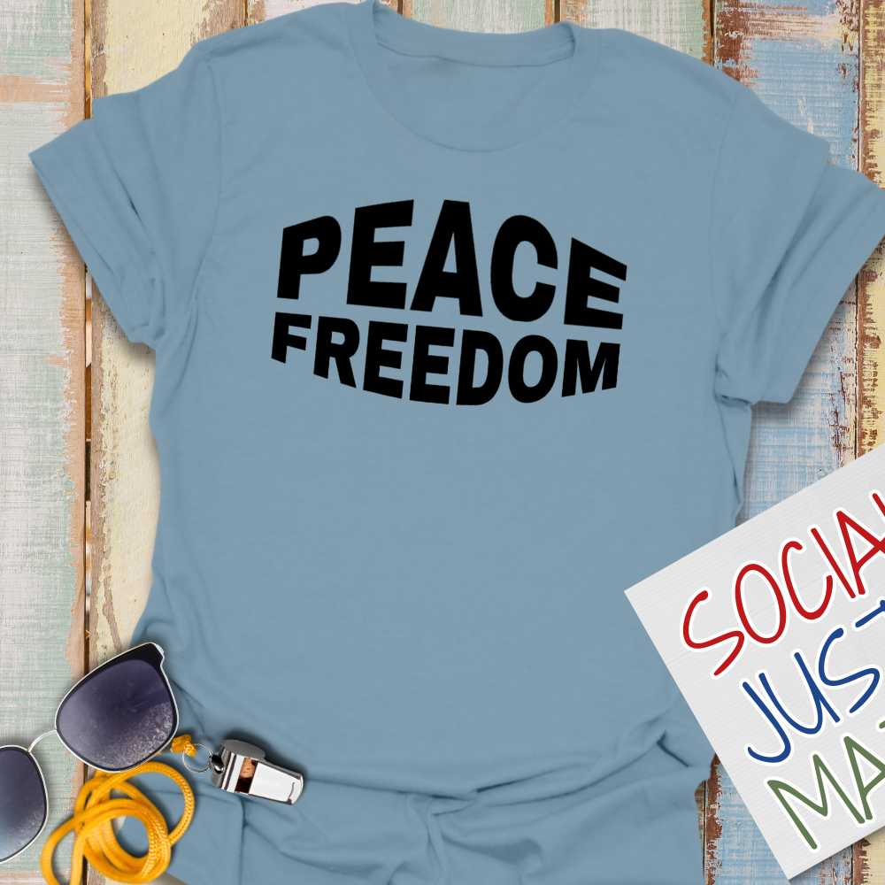 Peace & Freedom - Unisex Softstyle T-Shirt