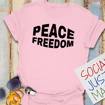 Peace & Freedom - Unisex Softstyle T-Shirt