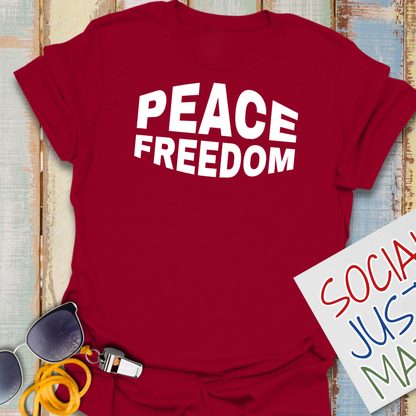 Peace & Freedom - Unisex Softstyle T-Shirt