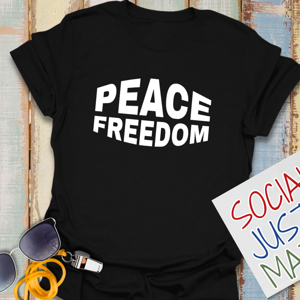 Peace & Freedom - Unisex Softstyle T-Shirt