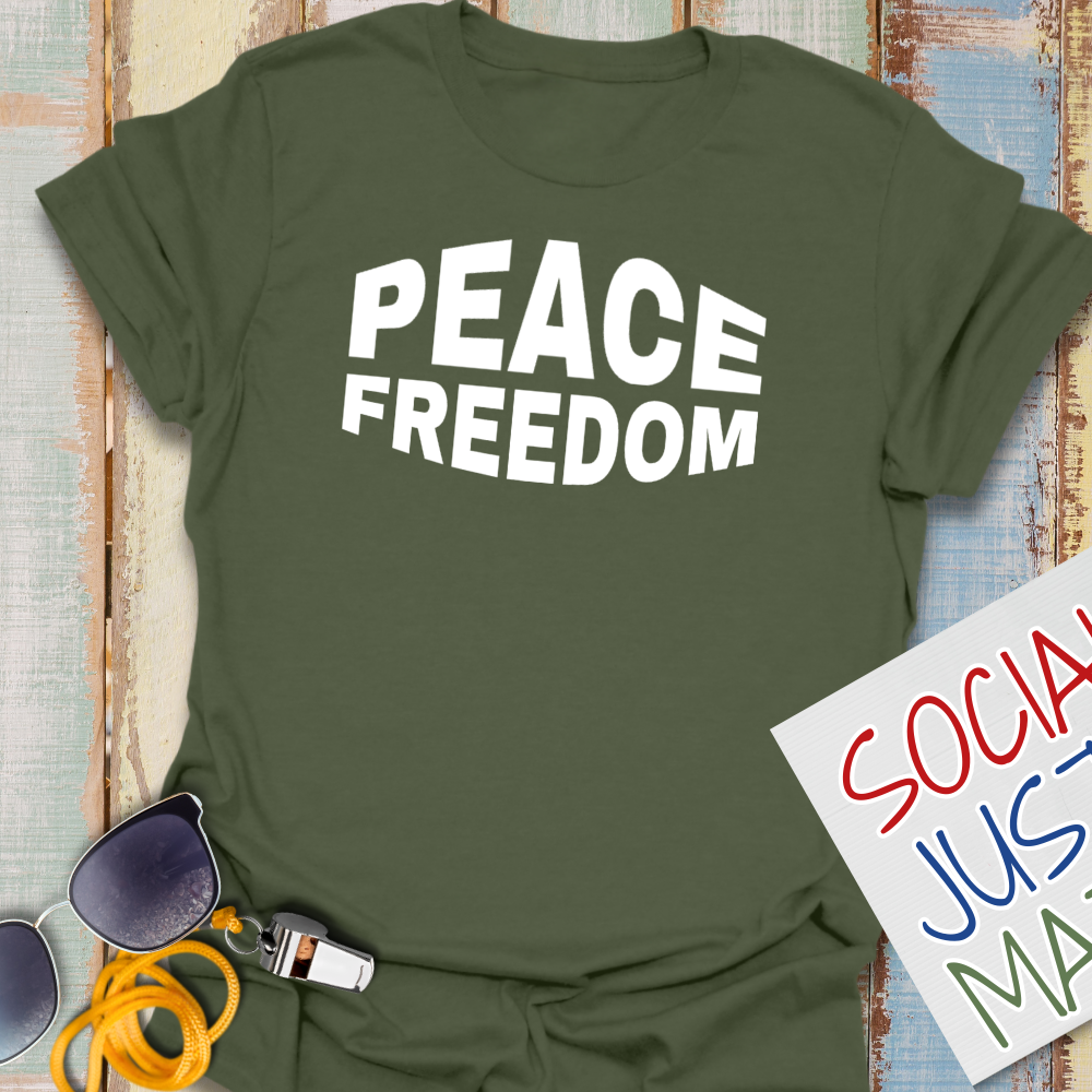 Peace & Freedom - Unisex Softstyle T-Shirt