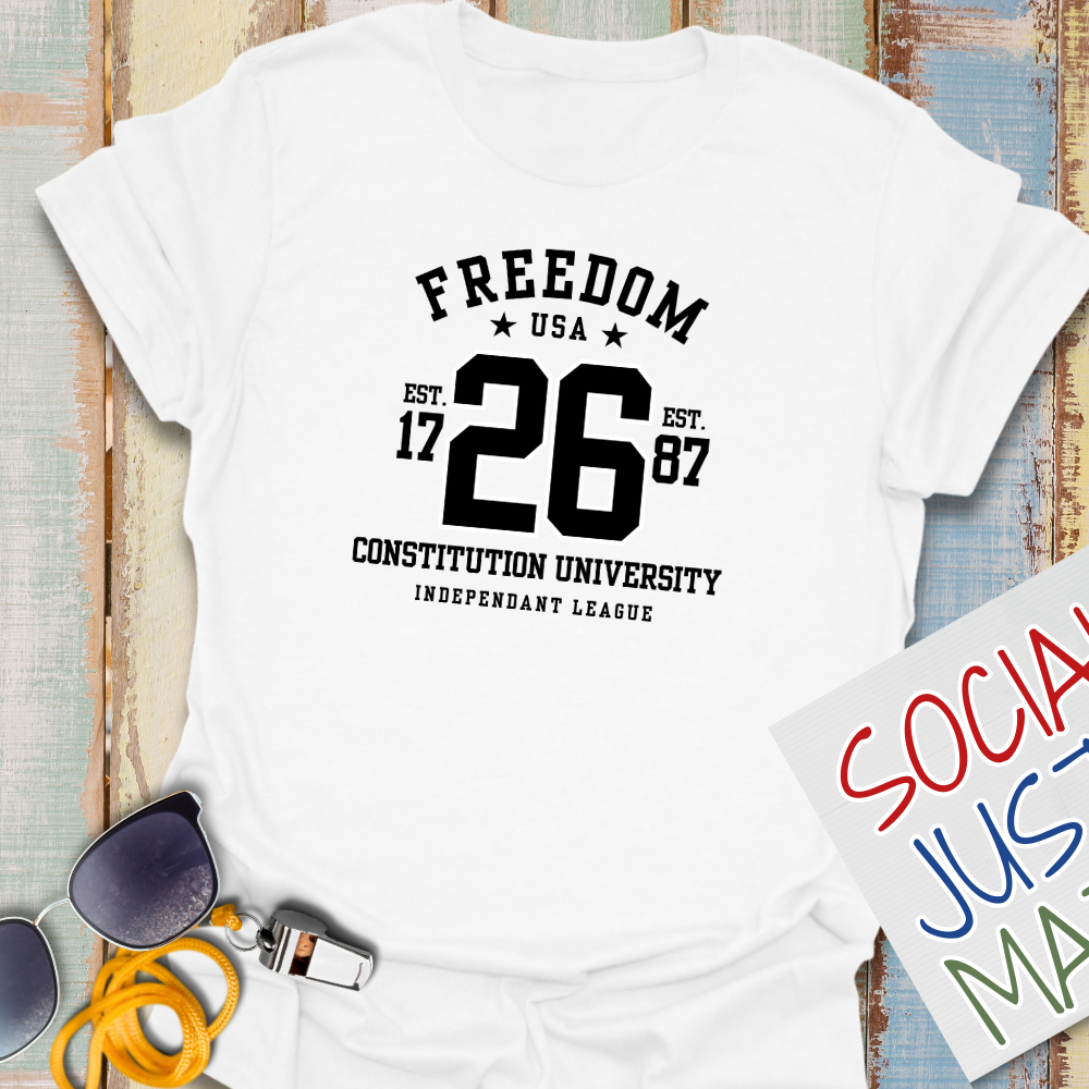 Freedom - University Style - Unisex Softstyle T-Shirt