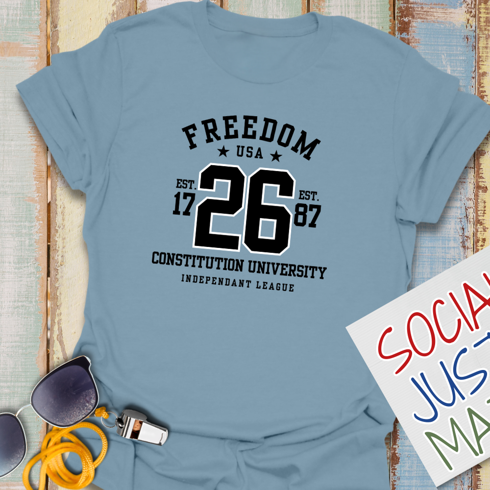 Freedom - University Style - Unisex Softstyle T-Shirt