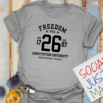Freedom - University Style - Unisex Softstyle T-Shirt