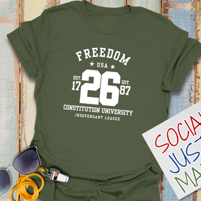 Freedom - University Style - Unisex Softstyle T-Shirt