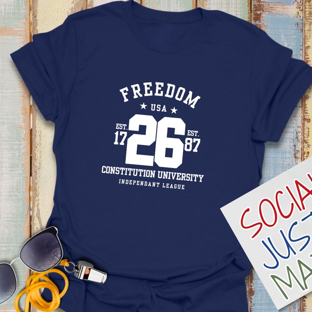 Freedom - University Style - Unisex Softstyle T-Shirt