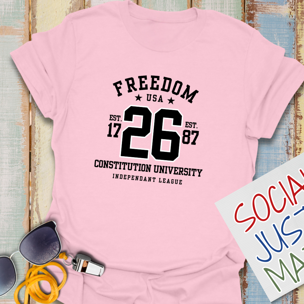 Freedom - University Style - Unisex Softstyle T-Shirt