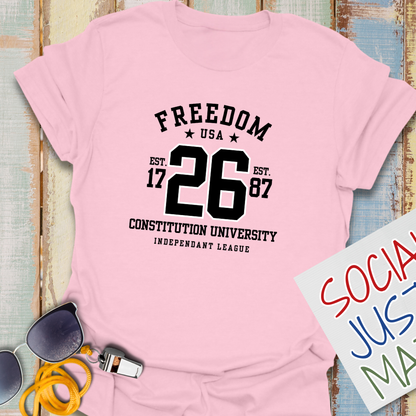Freedom - University Style - Unisex Softstyle T-Shirt