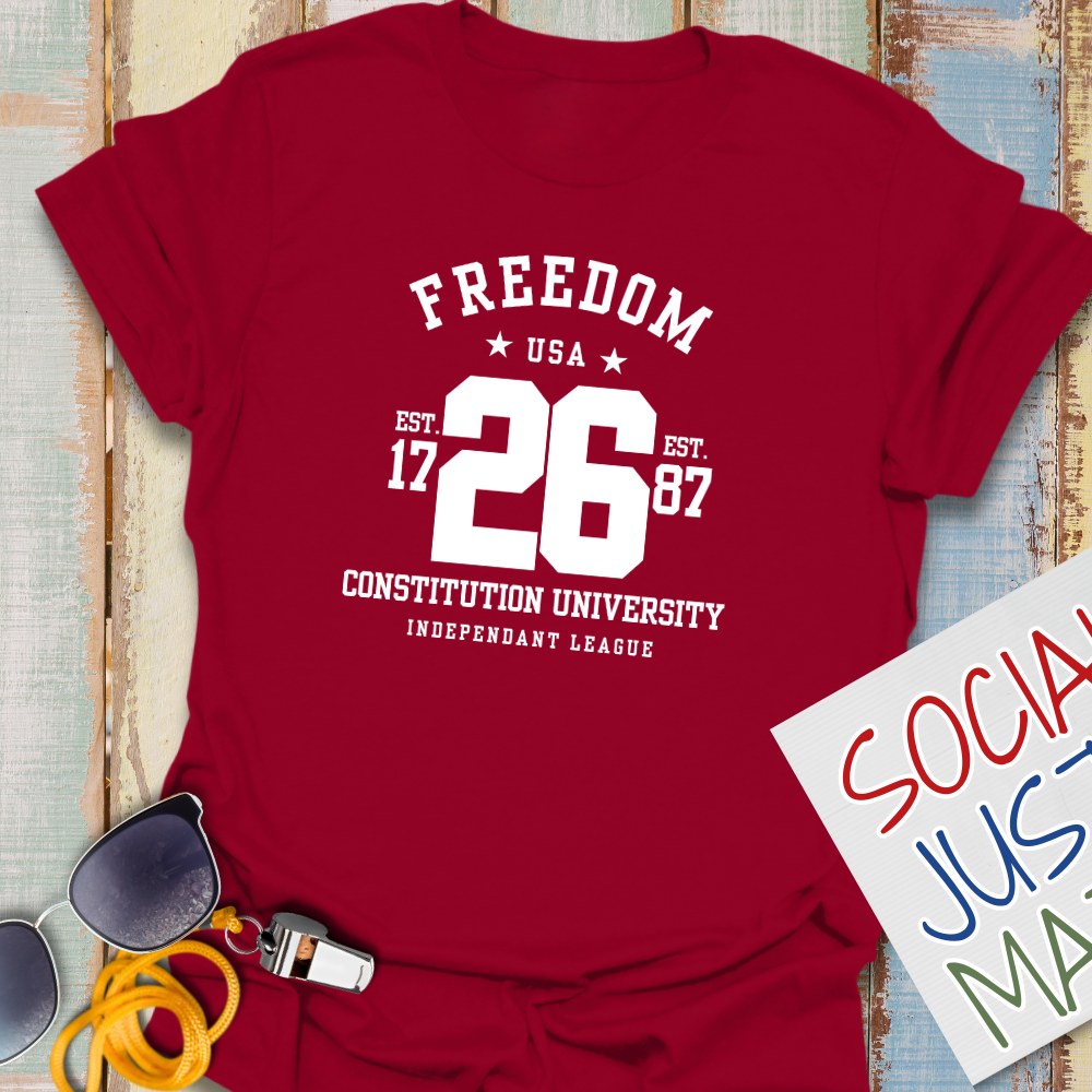 Freedom - University Style - Unisex Softstyle T-Shirt