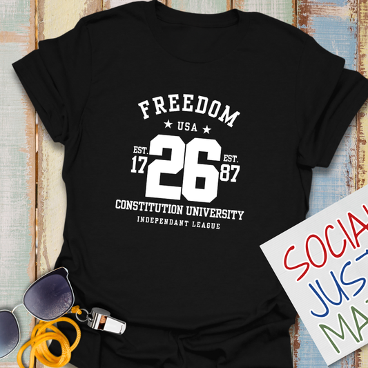Freedom - University Style - Unisex Softstyle T-Shirt