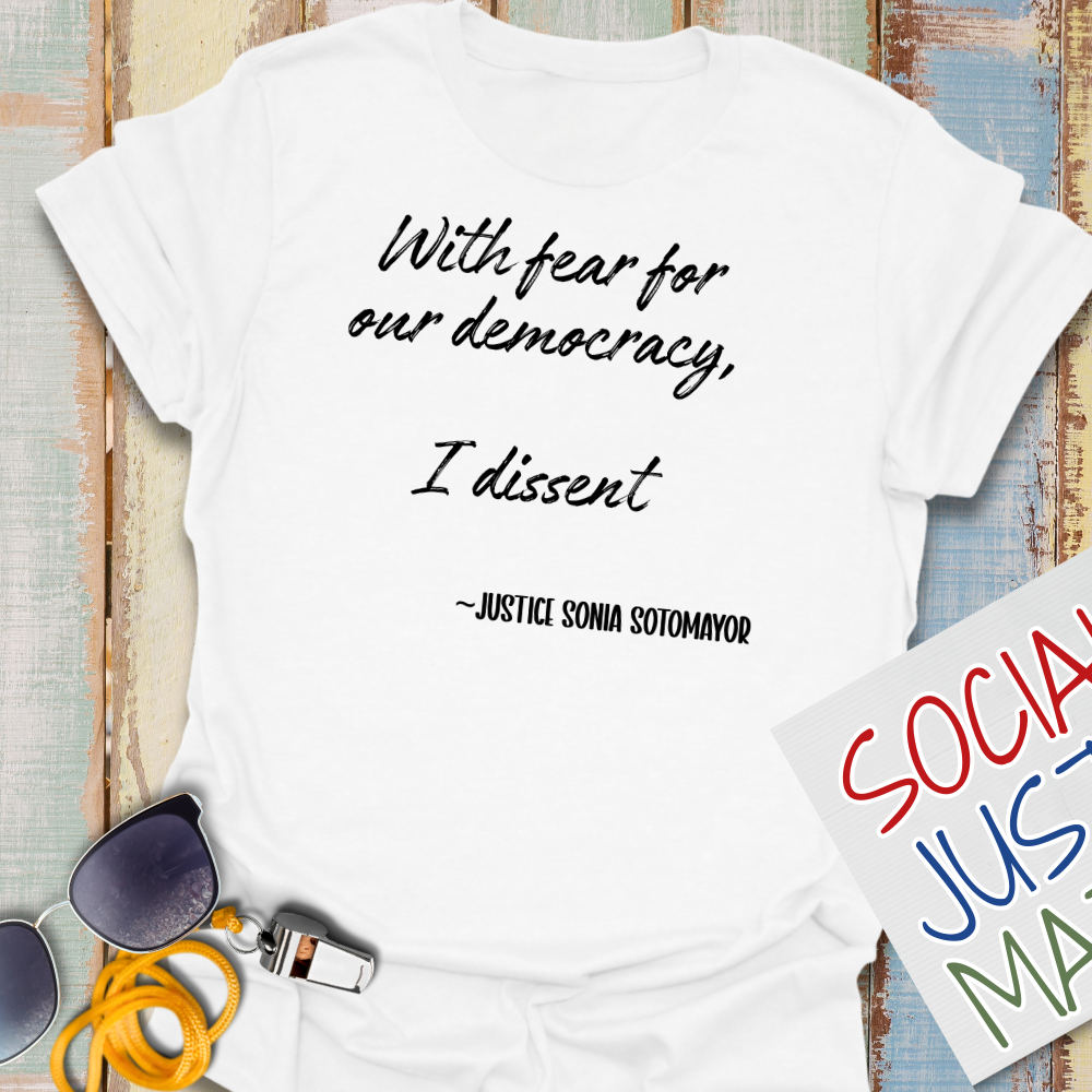 With Fear for Our Democracy - Unisex T-Shirt