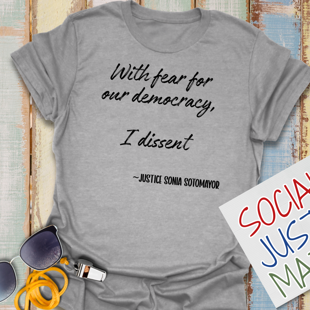 With Fear for Our Democracy - Unisex T-Shirt