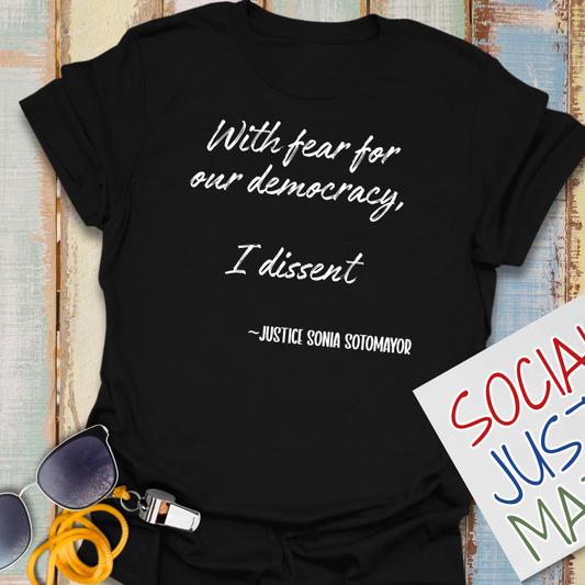 With Fear for Our Democracy - Unisex T-Shirt