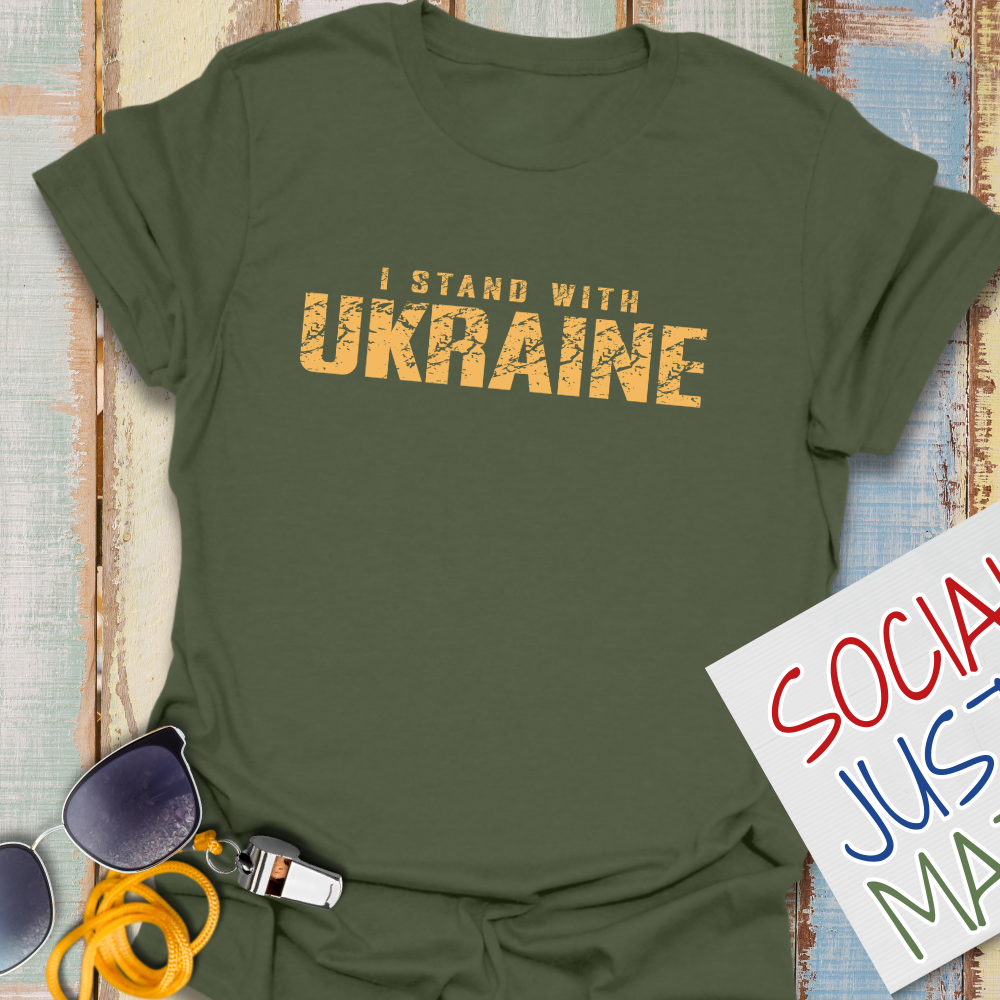 I Stand with Ukraine- Unisex T-Shirt