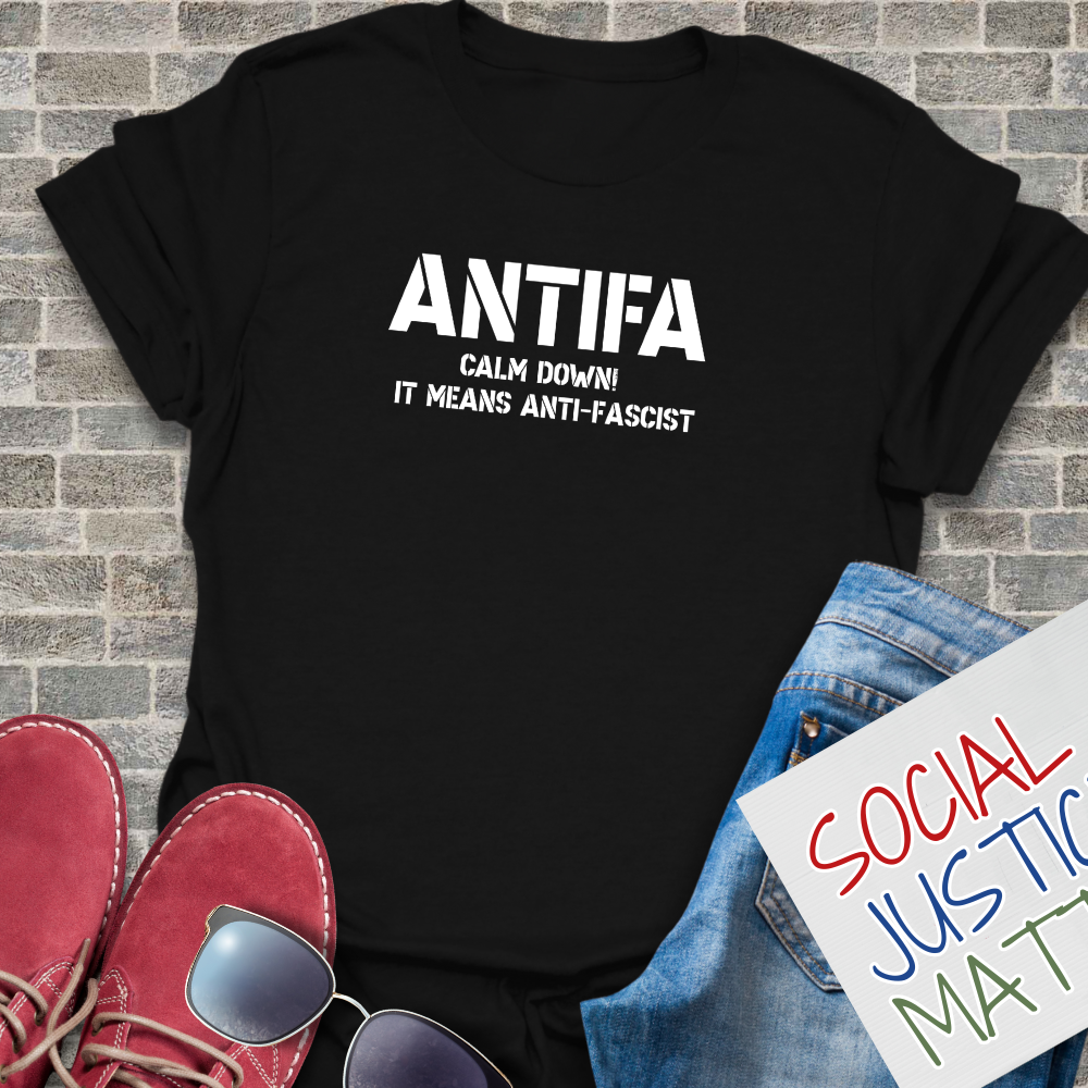 ANTIFA-It Means Anti-Fascist - Unisex Softstyle T-Shirt