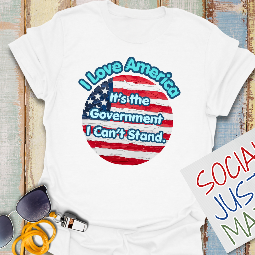 I Can't Stand the Government - Unisex Softstyle T-Shirt