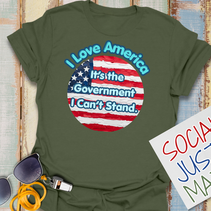 I Can't Stand the Government - Unisex Softstyle T-Shirt