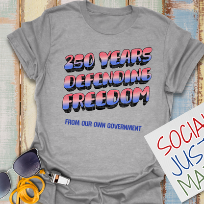 250 Years Defending Freedom - Unisex Softstyle T-Shirt