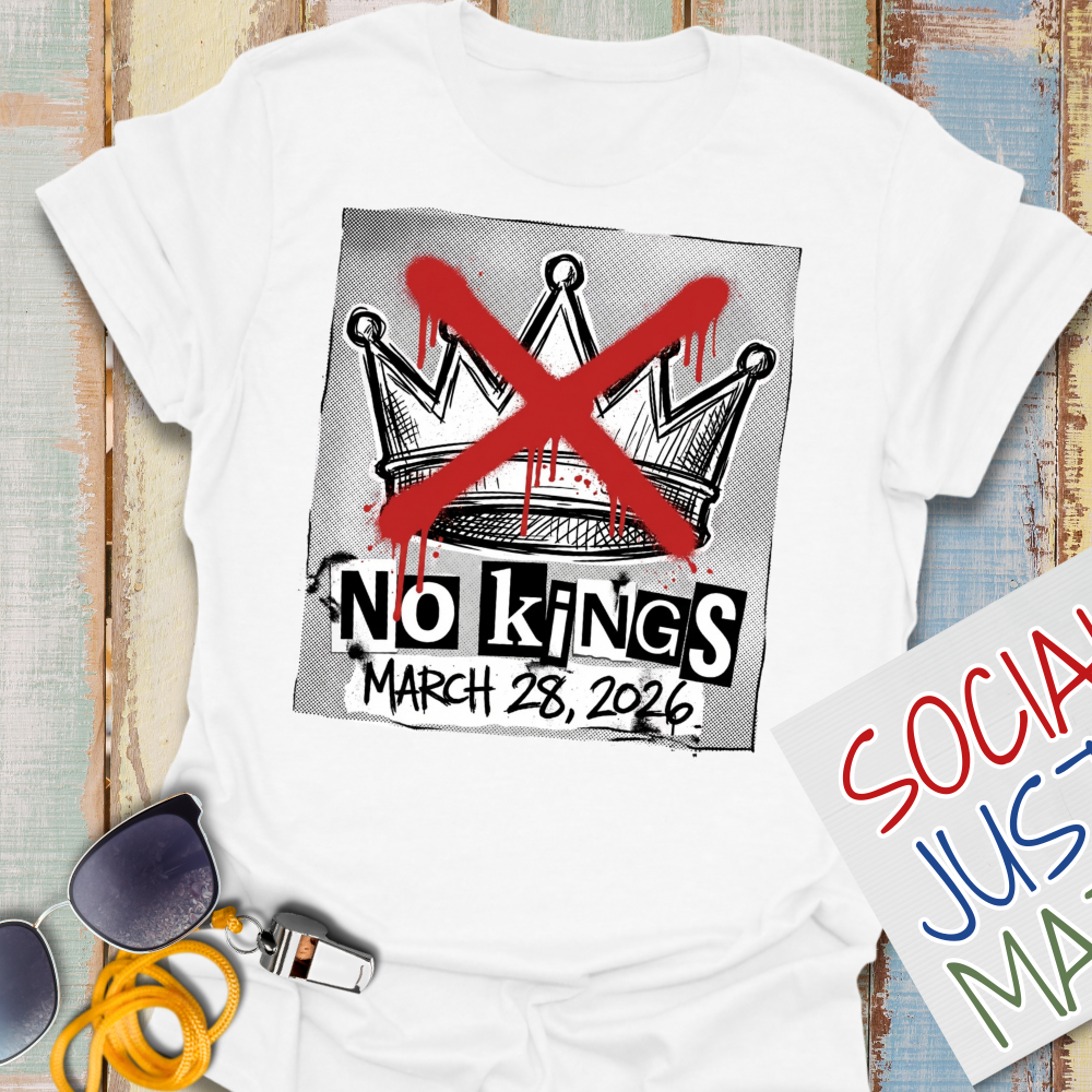 No Kings. March 28. 2026 - Punk Style - Unisex T-shirt