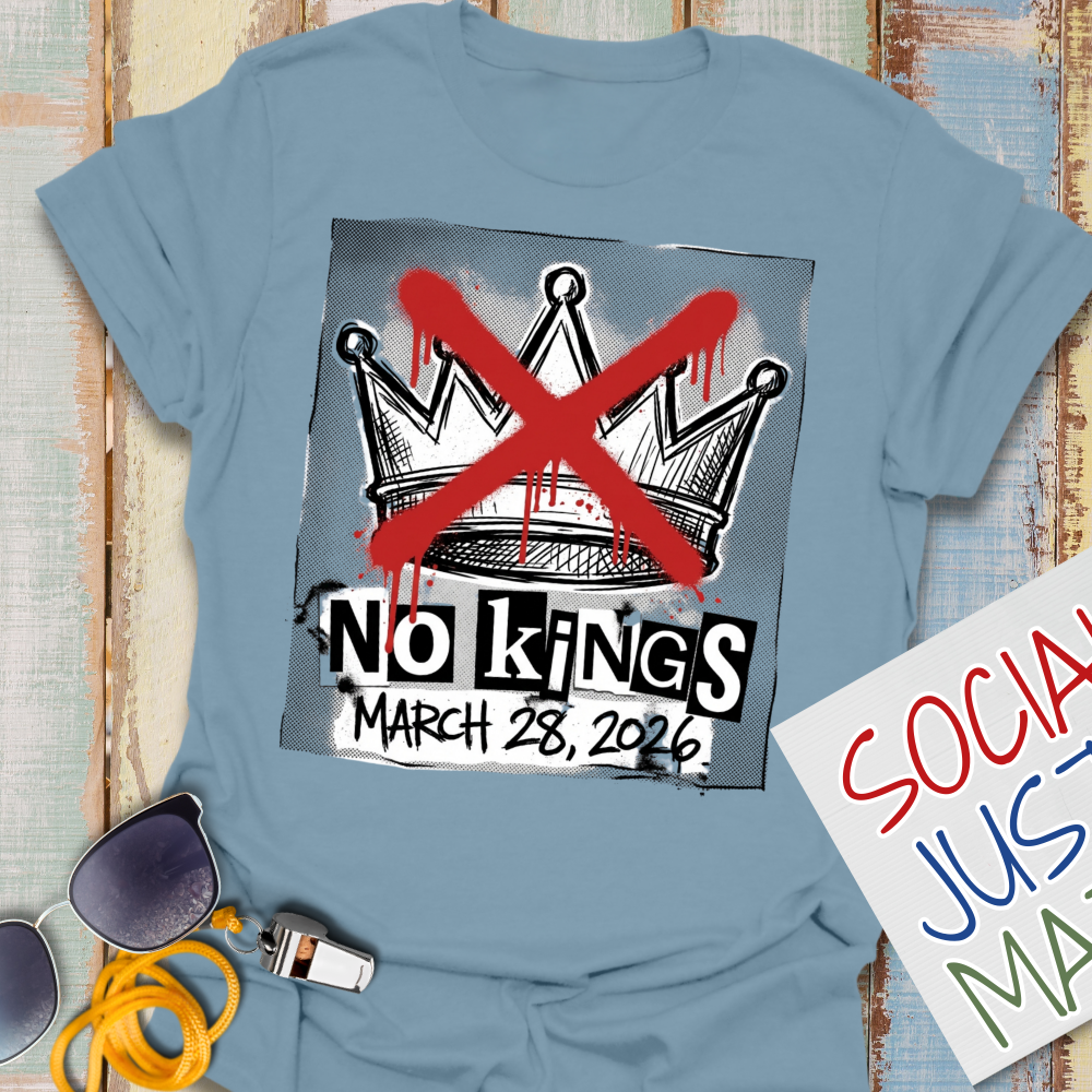 No Kings. March 28. 2026 - Punk Style - Unisex T-shirt