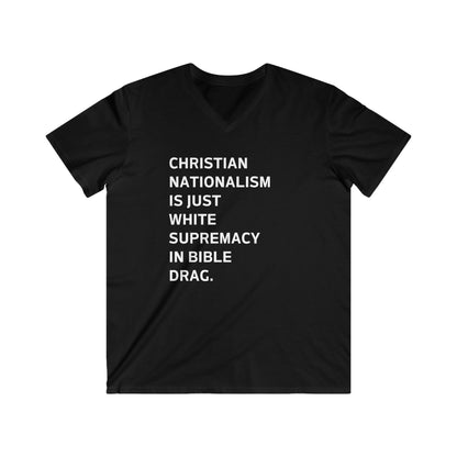 Men's Fitted V-Neck Short Sleeve Tee