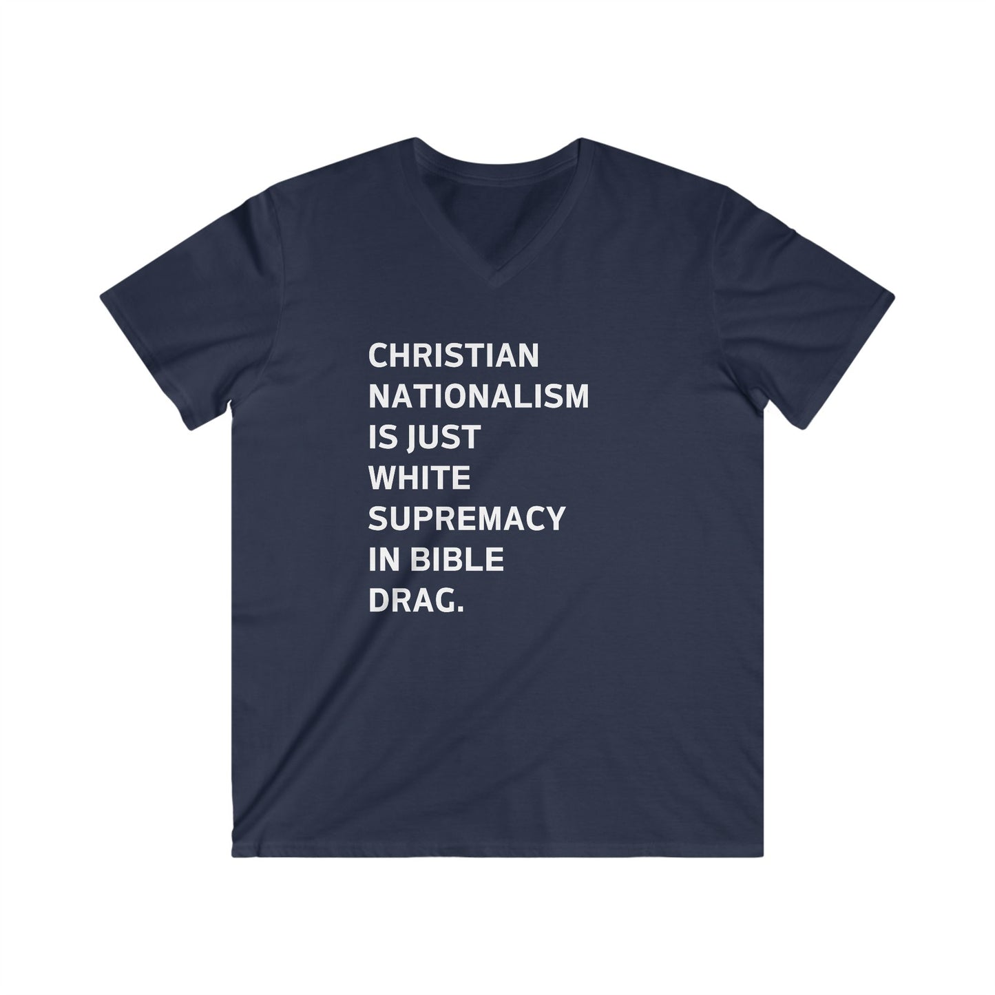 Men's Fitted V-Neck Short Sleeve Tee