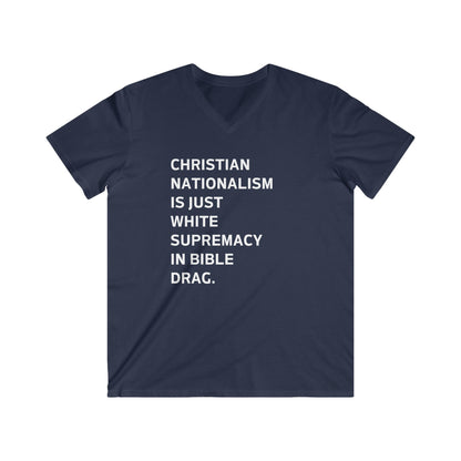 Men's Fitted V-Neck Short Sleeve Tee